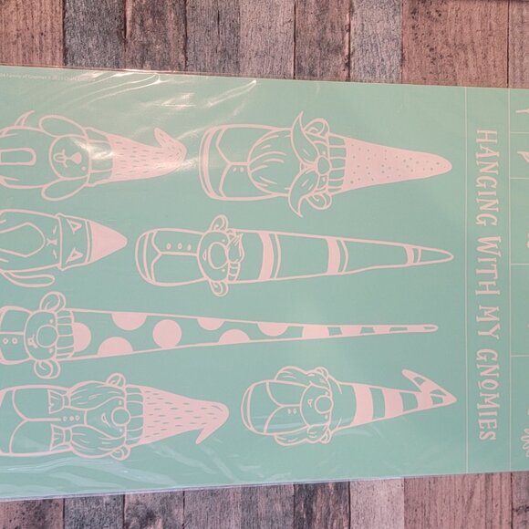 Family of Gnomes ~ Reuseable silk screen stencil 12 x 18 - Picture 3 of 3